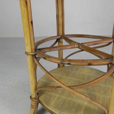 Vintage Bamboo Bottle Rack Side Table, 1950s-TL-1767725