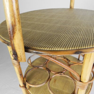 Vintage Bamboo Bottle Rack Side Table, 1950s-TL-1767725