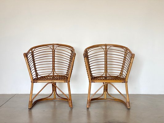 Vintage Bamboo Chairs, 1970s, Set of 2-NPC-1936323