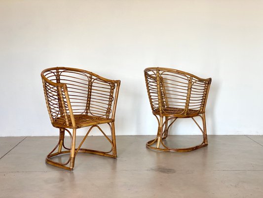 Vintage Bamboo Chairs, 1970s, Set of 2-NPC-1936323