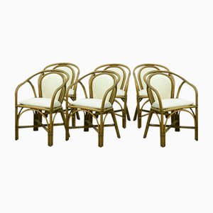 Vintage Bamboo Chairs, Set of 6-UJE-971131