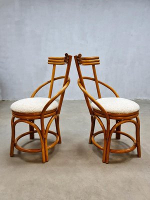 Vintage Bamboo Dining Chairs, Set of 4-BW-983757