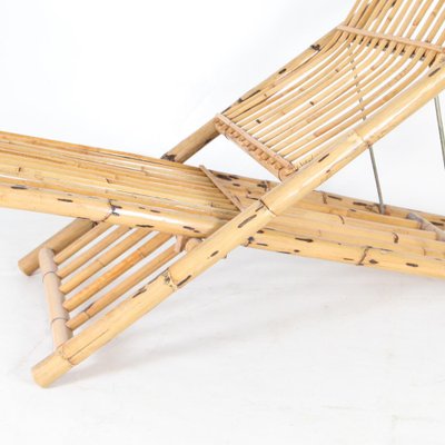 Vintage Bamboo Loungers, 1970s, Set of 2-DSC-1766233