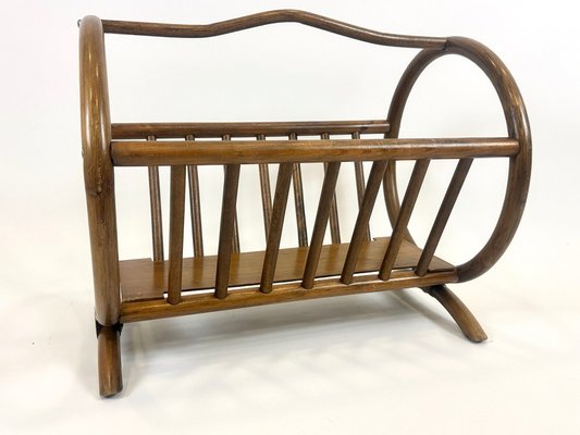 Vintage Bamboo Magazine Rack, 1960s-ZCY-2041393