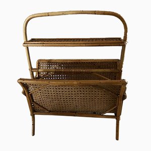 Vintage Bamboo Magazine Rack-QJM-728648