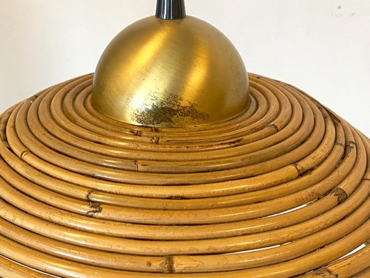 Vintage Bamboo Pendant Lamp, 1970s-NPC-1324743