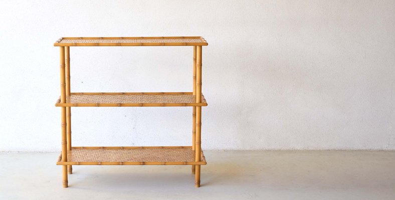 Vintage Bamboo & Rattan Console from Roche Bobois-XKX-2034903