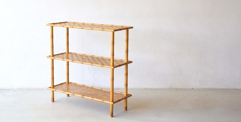 Vintage Bamboo & Rattan Console from Roche Bobois-XKX-2034903