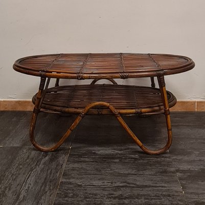 Vintage Bamboo Table by Tito Agnoli, 1960s-RPW-1800187