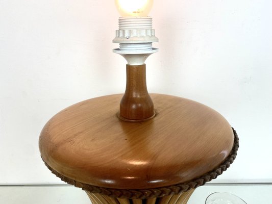 Vintage Bamboo Table Lamp, Italy, 1970s-WZZ-971673