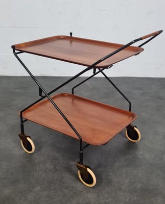 Vintage Bar Cart attributed to Paul Nagel, 1950s-UYS-1422707