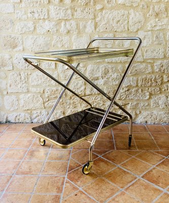 Vintage Bar Cart with Wheels, 1960s-OJT-2027038