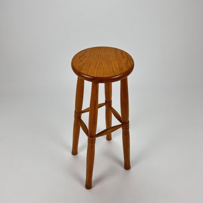 Vintage Bar Stool in Oak, 1960s-RMX-1385398