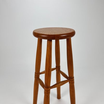 Vintage Bar Stool in Oak, 1960s-RMX-1385398