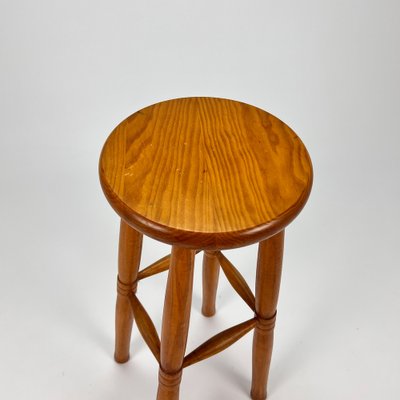 Vintage Bar Stool in Oak, 1960s-RMX-1385398