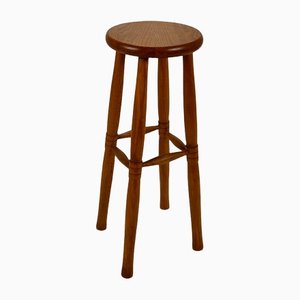 Vintage Bar Stool in Oak, 1960s-RMX-1385398