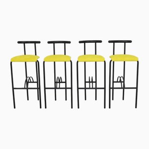 Vintage Bar Stools, 1980s, Set of 4-RZV-2038008