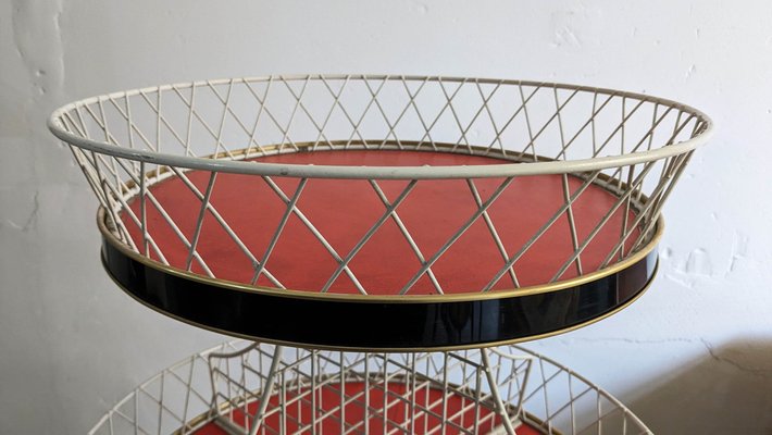 Vintage Basket Shelf, 1960s-OZL-1792640