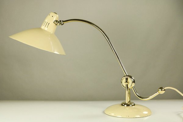 Vintage Bauhaus Brass Table Lamp from HALA - Hannoversche Lampenfabrik, 1940s-FUP-579096