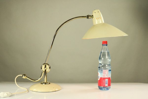 Vintage Bauhaus Brass Table Lamp from HALA - Hannoversche Lampenfabrik, 1940s-FUP-579096