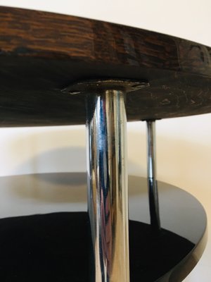 Vintage Bauhaus Czech Chrome Coffee Table, 1930s-YNX-625528