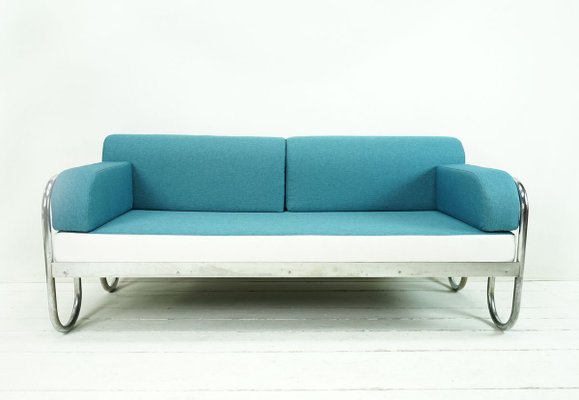 Vintage Bauhaus Sofa Daybed with Loop Feet, 1930s-FHJ-627067