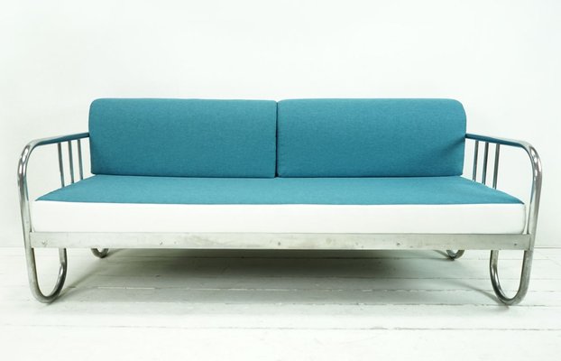 Vintage Bauhaus Sofa Daybed with Loop Feet, 1930s-FHJ-627067