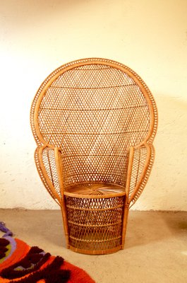 Vintage Beatrice Peacock Chair, Italy, 1970s-HUY-1124565