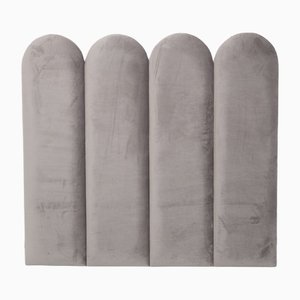 Vintage Bed Headboard in Gray Velvet by Domus-RCE-1248964