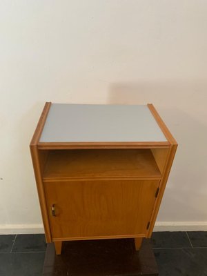 Vintage Bedside Table in Ash, 1950s-IJR-1784055