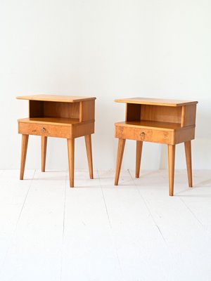 Vintage Bedside Tables, 1960s, Set of 2-QWP-2033937