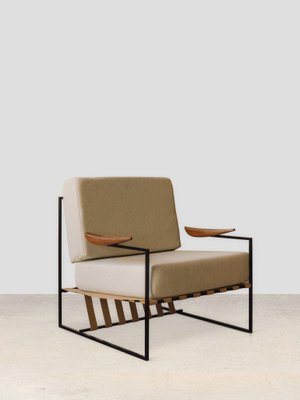 Vintage Beige Anette Armchair-LYU-1805858