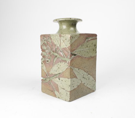 Vintage Beige Ceramic Vase-HYQ-1772443