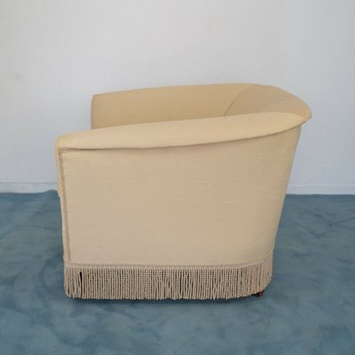 Vintage Beige Fabric Lounge Chairs, 1950s, Set of 2-ZLY-724909