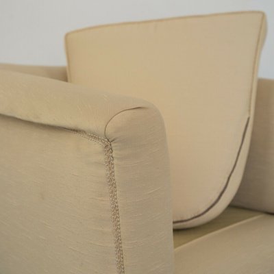 Vintage Beige Fabric Lounge Chairs, 1950s, Set of 2-ZLY-724909