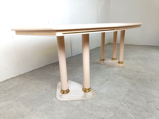 Vintage Beige Lacquered Dining Table, 1970s-IRH-1790346