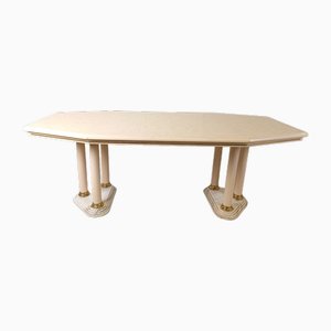 Vintage Beige Lacquered Dining Table, 1970s-IRH-1790346