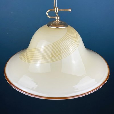 Vintage Beige Murano Glass Pendant Lamp from De Majo, Italy, 1970s-WQC-1133120