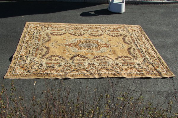 Vintage Beige Rug in Wool & Cotton, 1970s-RDN-1725450