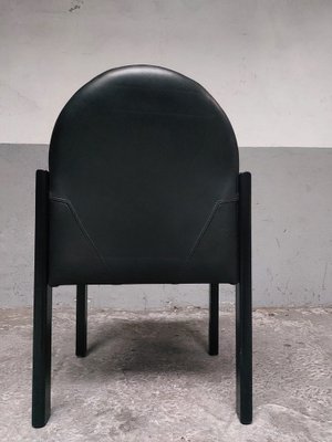 Vintage Belgian Black Dining Chairs, 1980, Set of 4-AIF-1801446