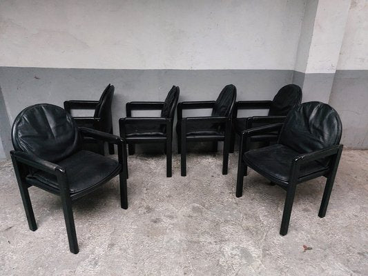 Vintage Belgian Black Dining Chairs, 1980, Set of 4-AIF-1801446