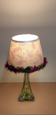 Vintage Belgian Crystal Glass Table Lamp from Val St Lambert-HOI-1440973