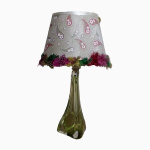 Vintage Belgian Crystal Glass Table Lamp from Val St Lambert-HOI-1440973