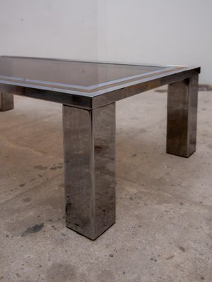 Vintage Belgian Rectangular Coffee Table from Belgo Chrome, 1980-KL-1769266