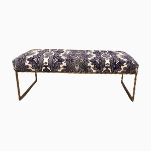 Vintage Bench with Wrought Iron Structure-TCS-1326359