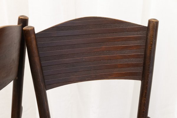 Vintage Bentwood Bistro Chairs from Fischel 1920s. Set of 6-WIX-1777549