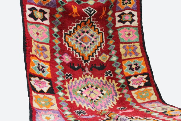 Vintage Berber Handknotted Boujaad Wool Rug-HFL-1813581