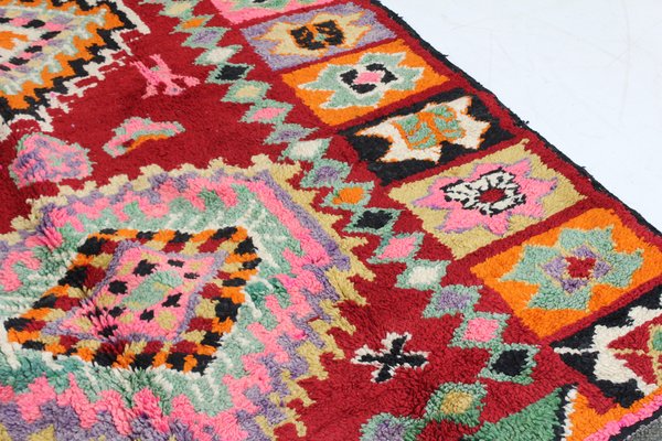 Vintage Berber Handknotted Boujaad Wool Rug-HFL-1813581