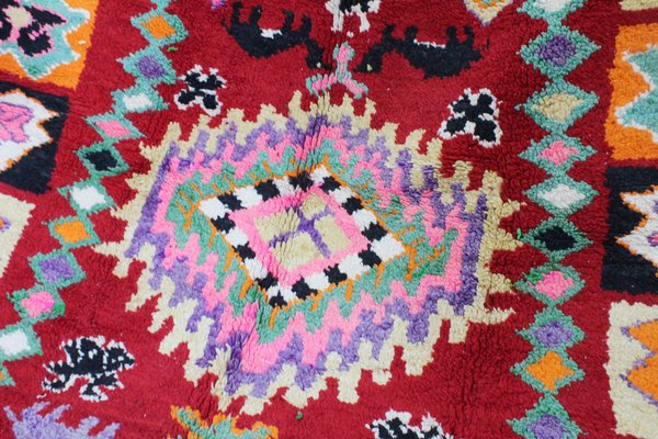 Vintage Berber Handknotted Boujaad Wool Rug-HFL-1813581