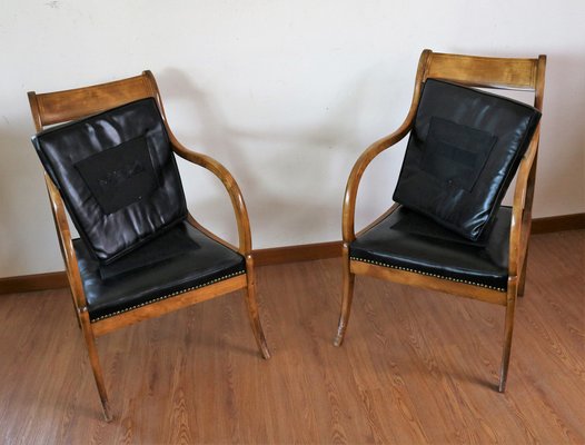 Vintage Biedermeier Armchairs, Set of 2-IYX-1329111